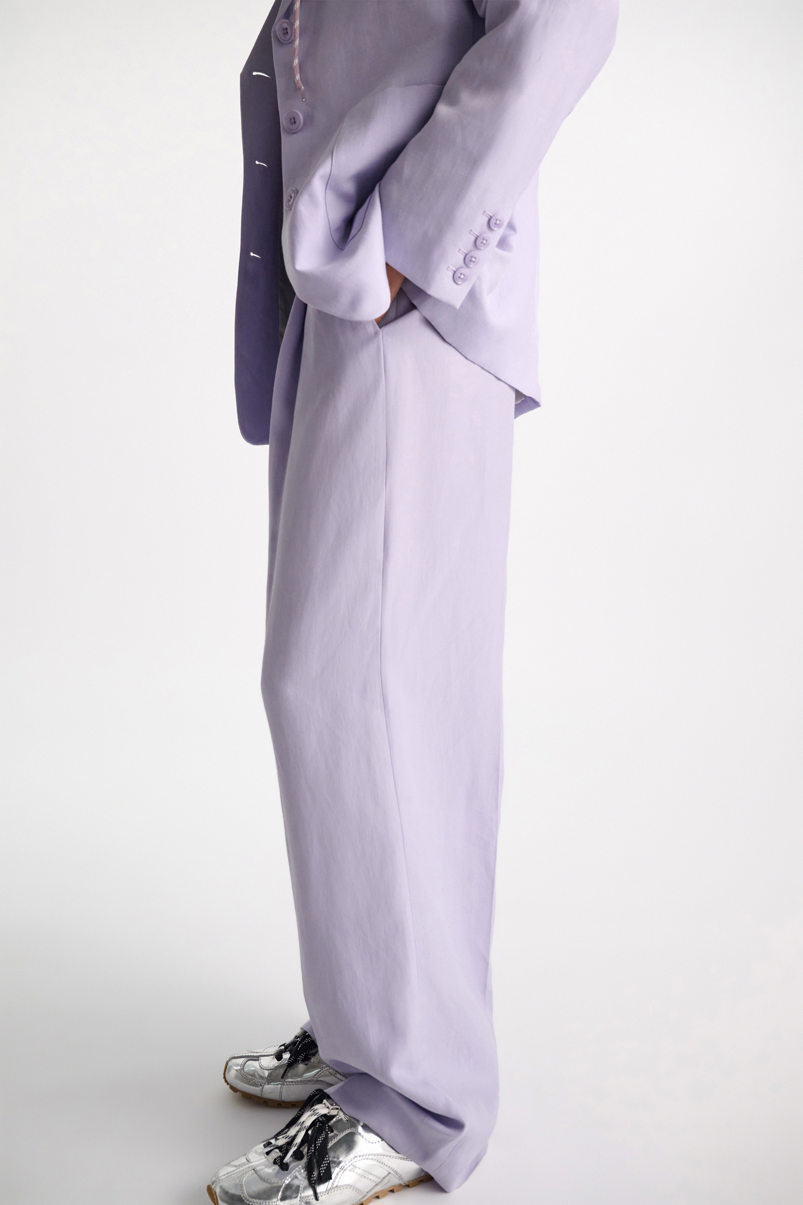 Dorothee Schumacher Technical linen pants violet