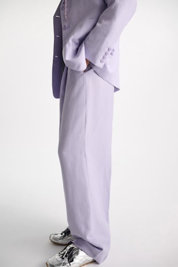Dorothee Schumacher Hose aus technischem Leinen violet