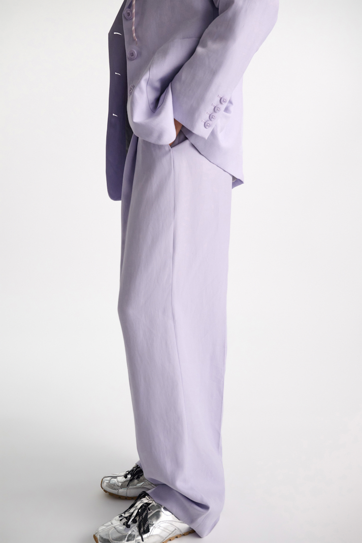 Dorothee Schumacher Technical linen pants violet