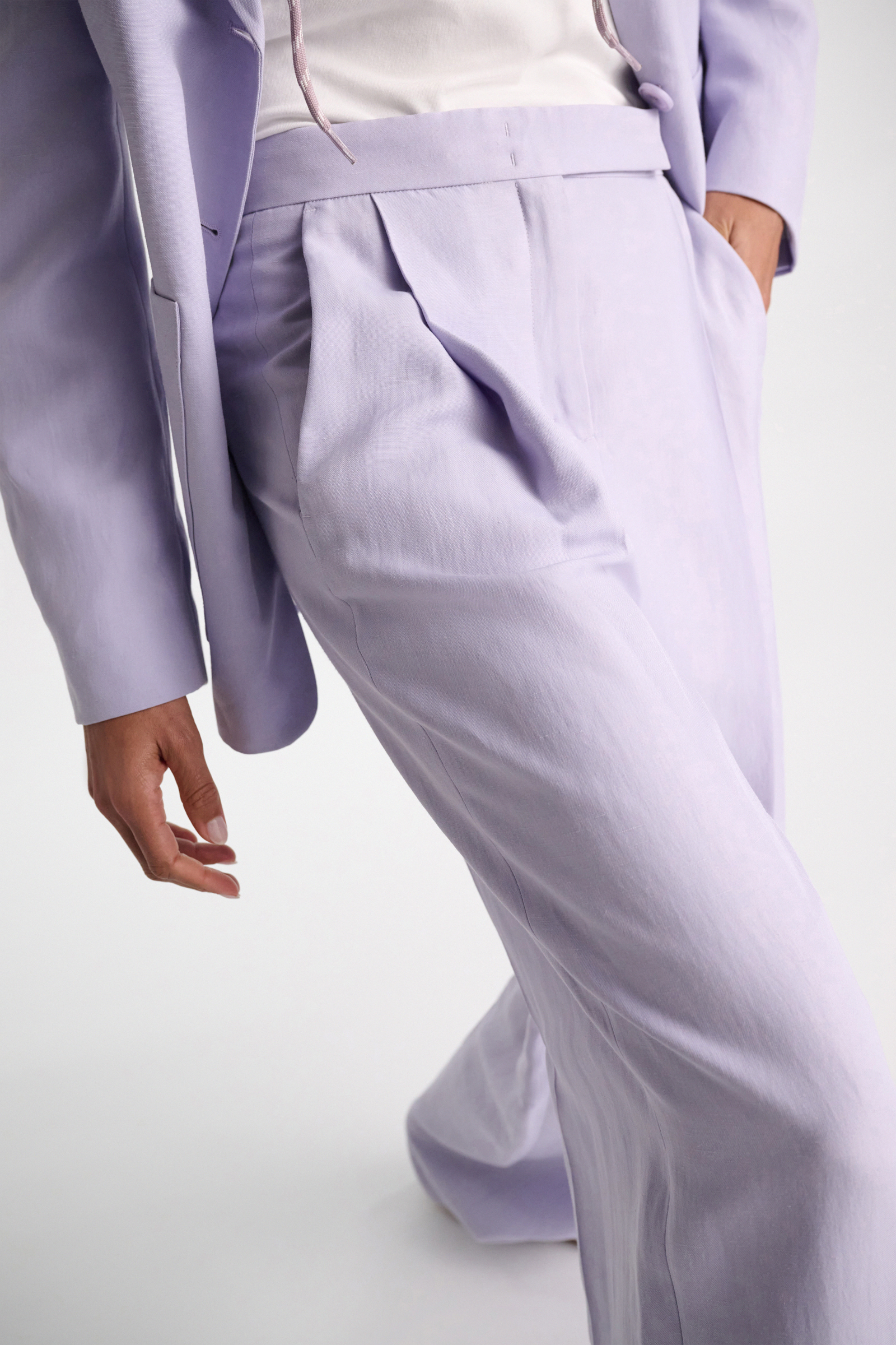 Dorothee Schumacher Technical linen pants violet