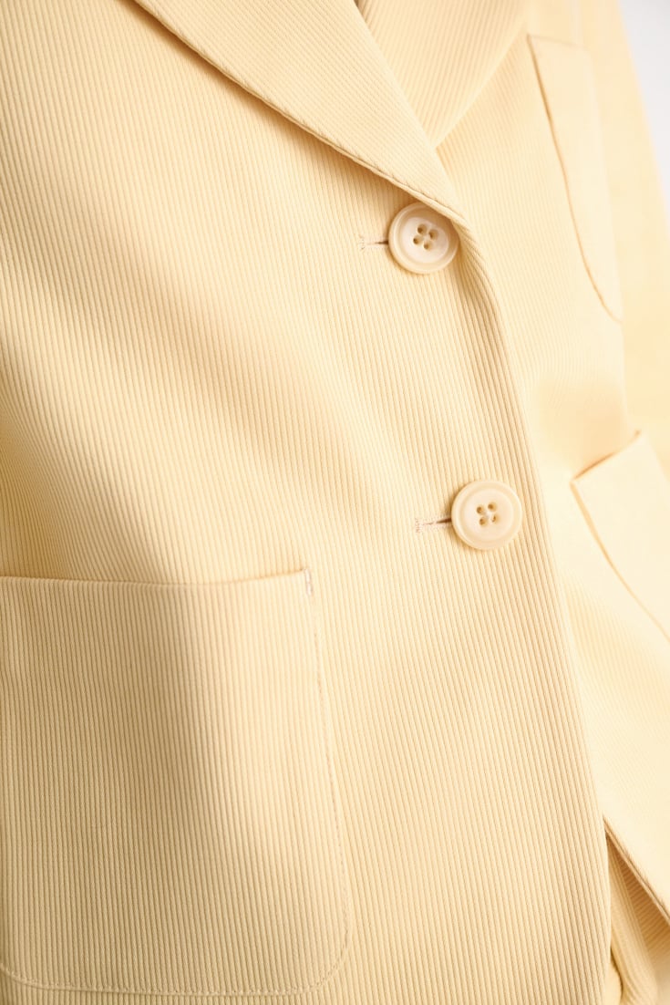 Dorothee Schumacher Cropped cotton blazer bisquit