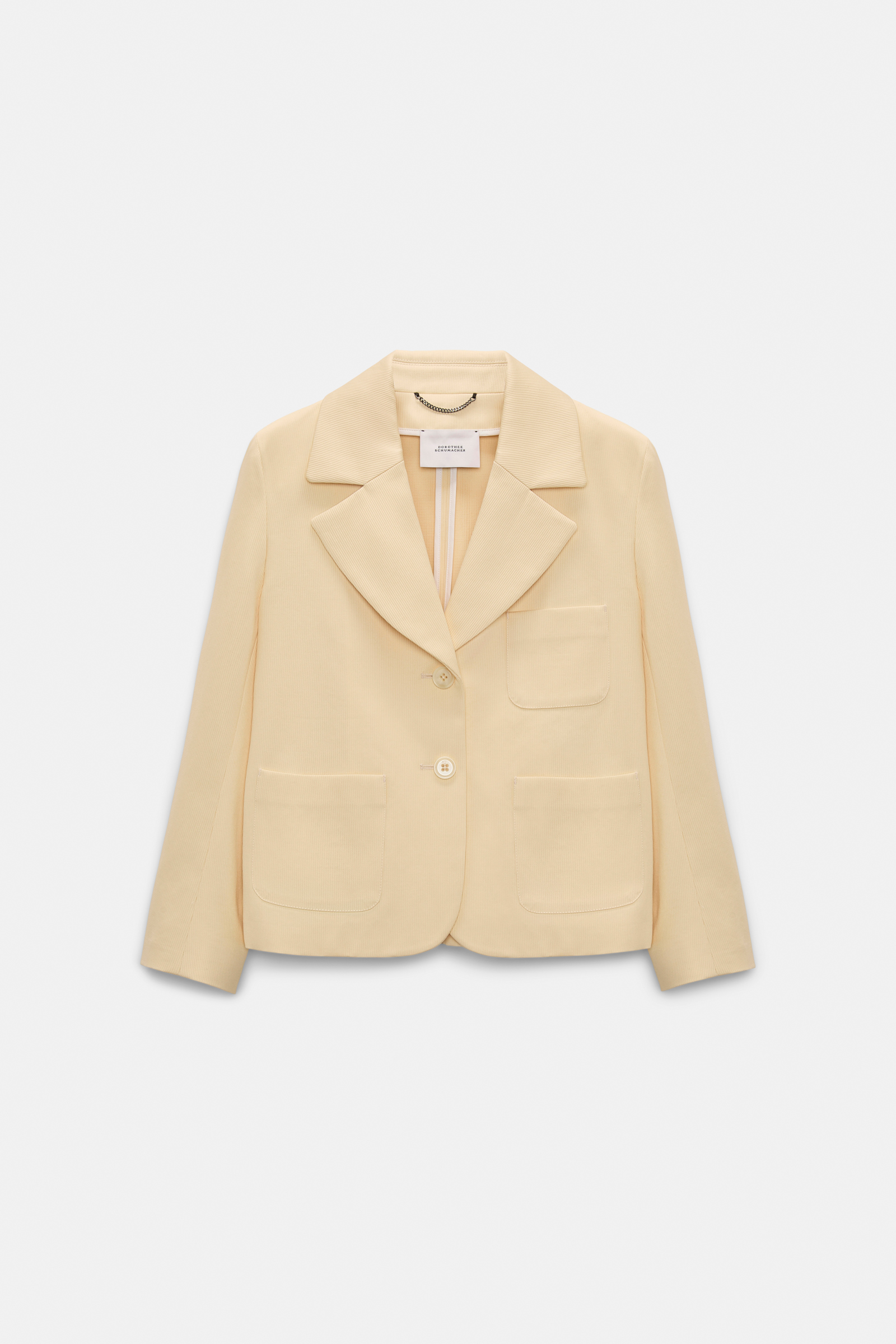 Dorothee Schumacher Cropped cotton blazer bisquit