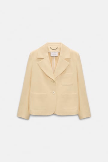 Dorothee Schumacher Cropped cotton blazer bisquit