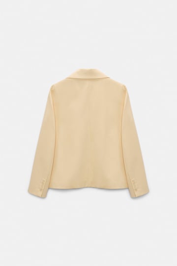 Dorothee Schumacher Cropped cotton blazer bisquit