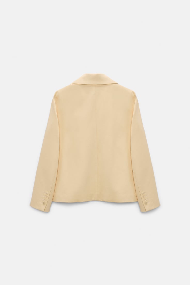 Dorothee Schumacher Cropped cotton blazer bisquit