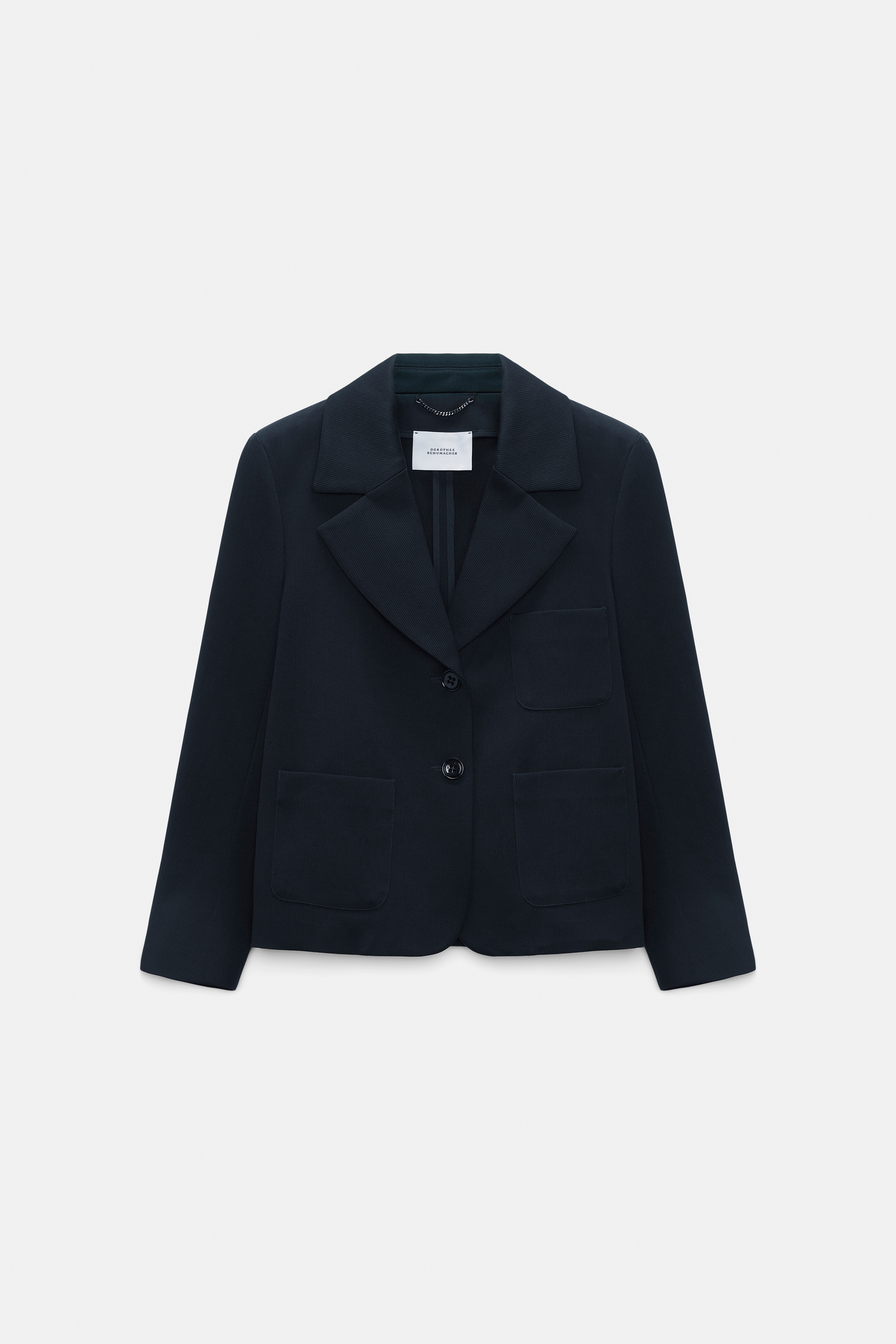 DOROTHEE SCHUMACHER ネイビー　春ジャケット 2号 MODERN STRUCTURE jacket | Dorothee Schumacher