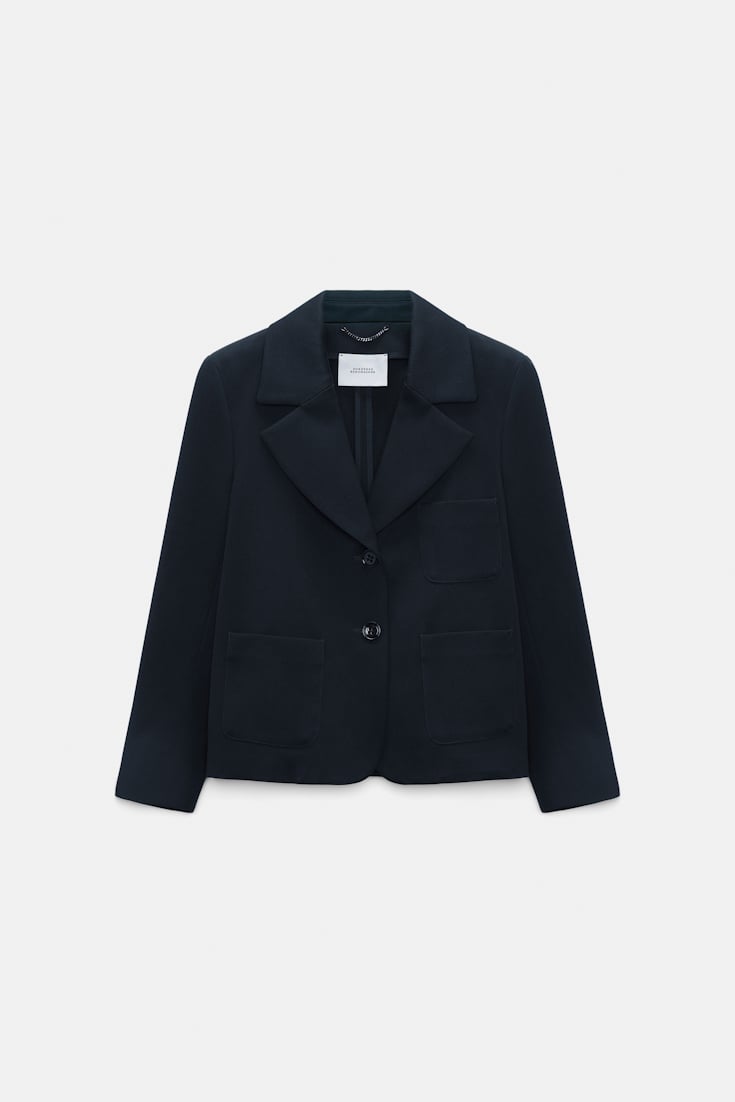 Dorothee Schumacher Cropped cotton blazer dark navy
