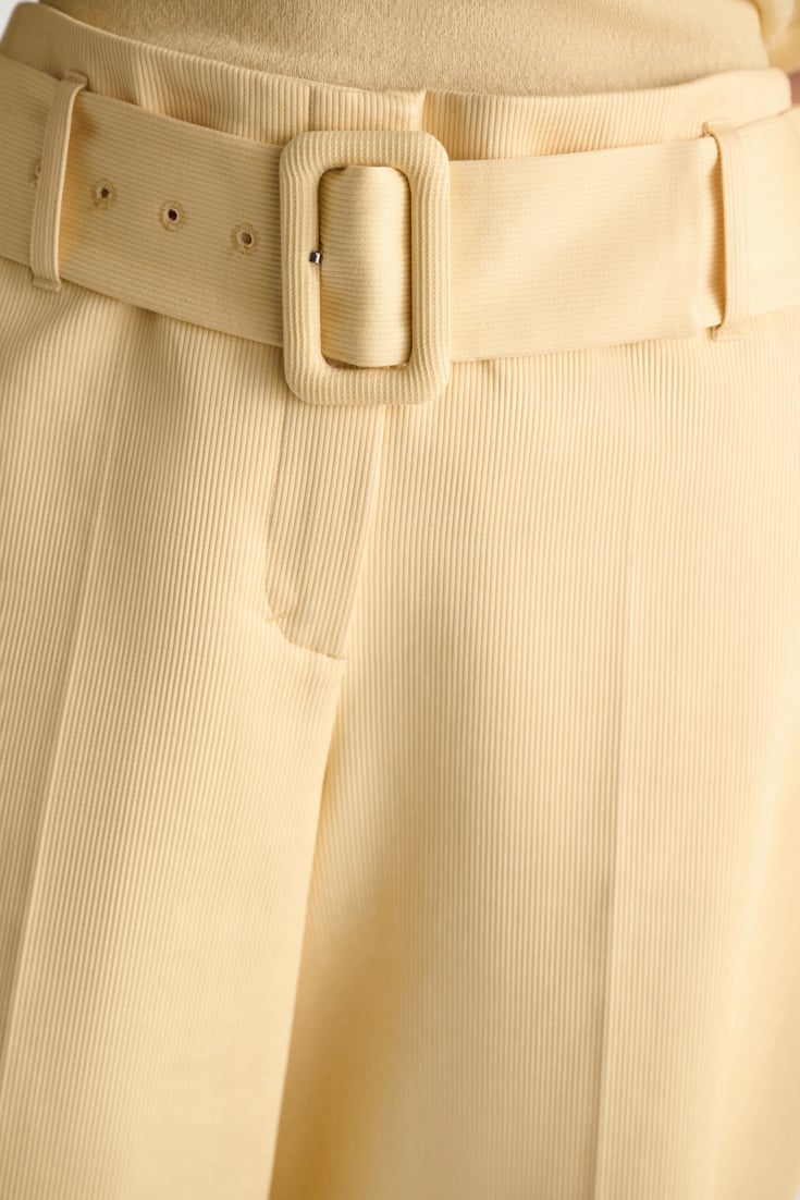 Dorothee Schumacher High-waisted cotton culottes bisquit