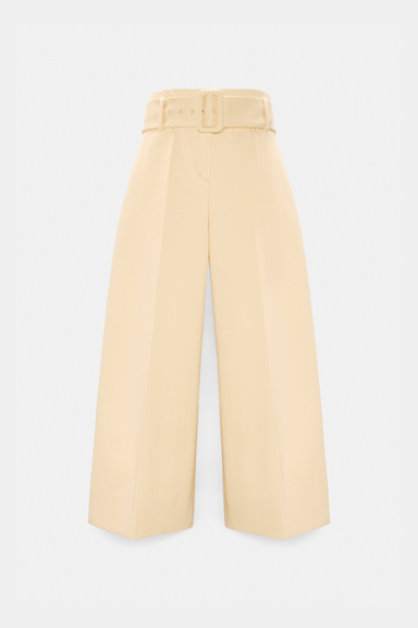 Dorothee Schumacher Hochtaillierte Culotte Pants aus Baumwolle bisquit
