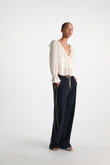 Dorothee Schumacher Wool jogging pants dark navy