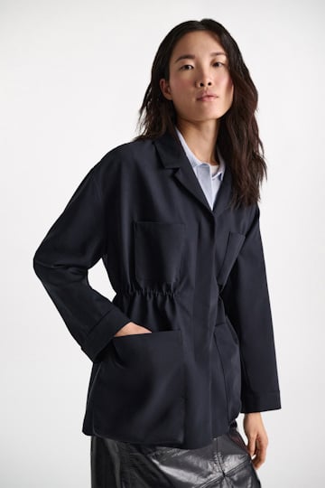Dorothee Schumacher Wool field jacket dark navy