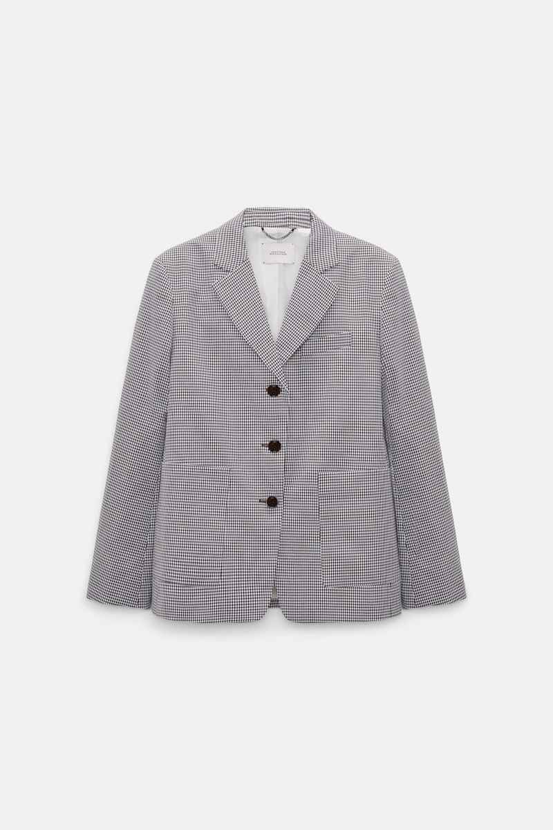 Dorothee Schumacher Women's Brown Technical Linen Blazer Medium