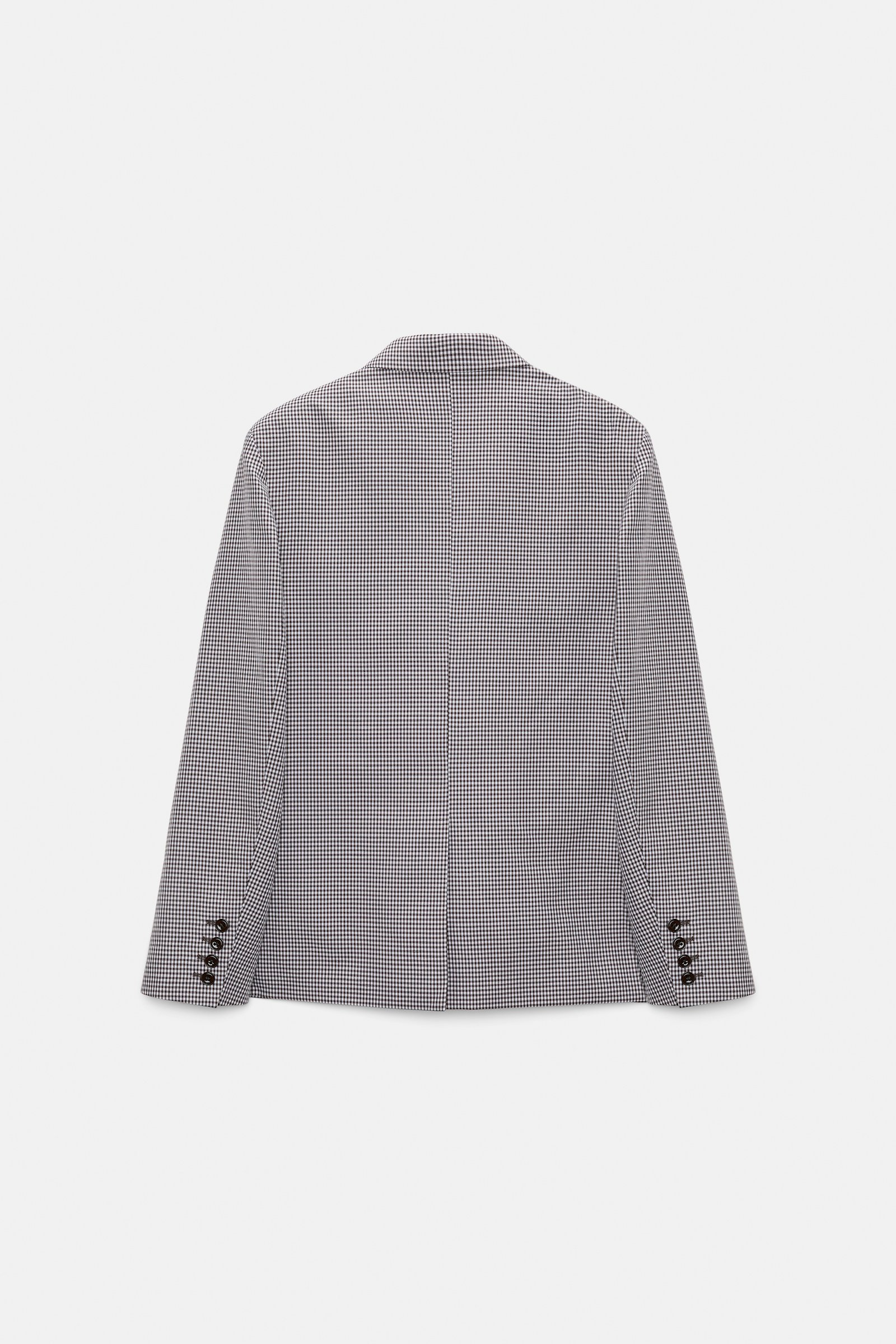 Dorothee Schumacher Karierter Blazer aus technischem Leinen white & walnut