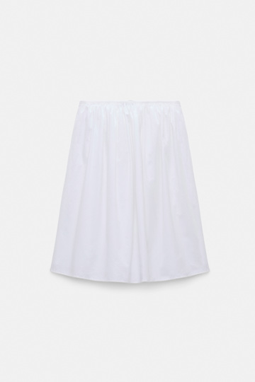 Dorothee Schumacher Cotton skirt with broderie anglaise embroidery pure white