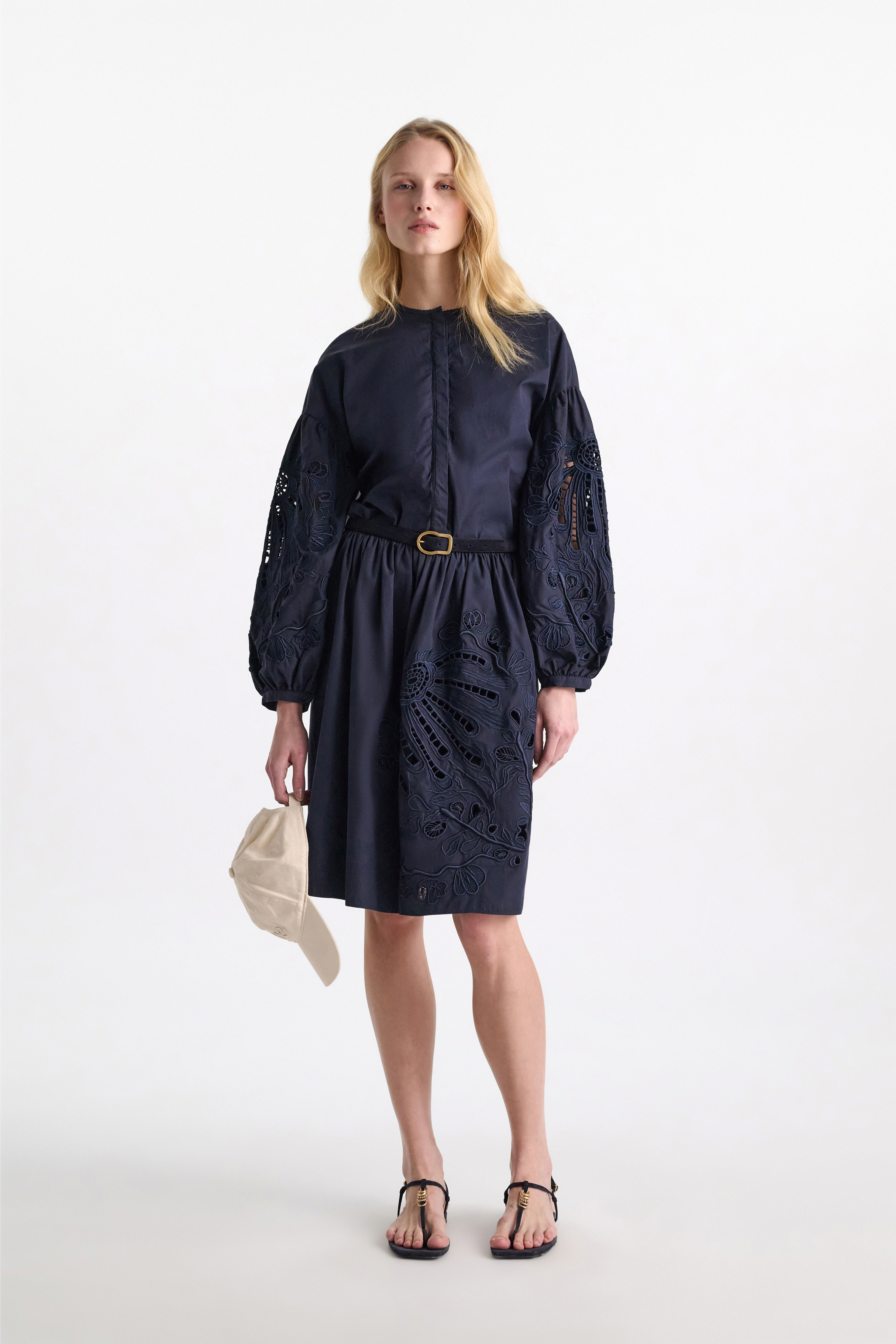 Dorothee Schumacher Cotton skirt with broderie anglaise