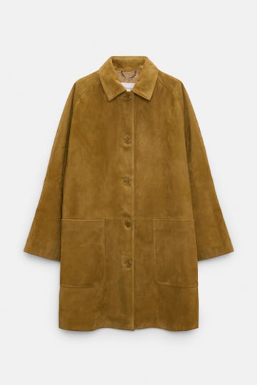 Dorothee Schumacher Suede coat greenish brown