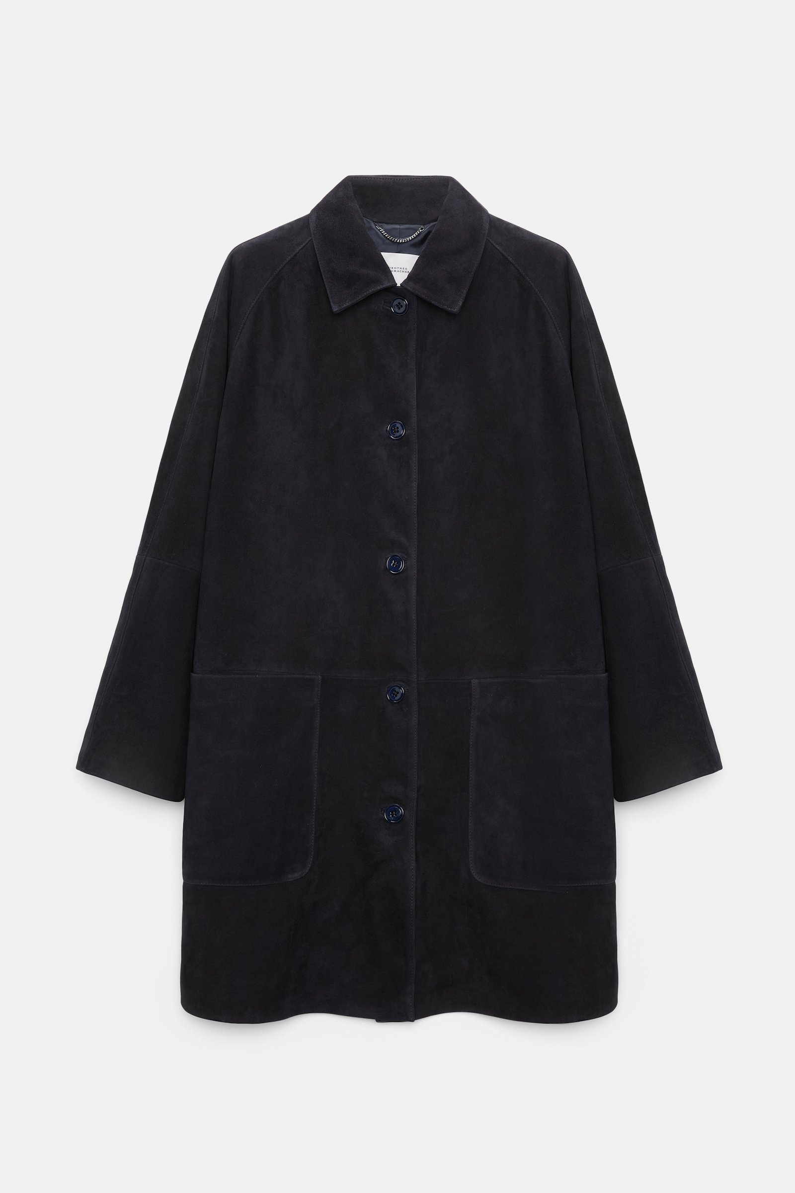 Dorothee Schumacher Suede coat dark navy