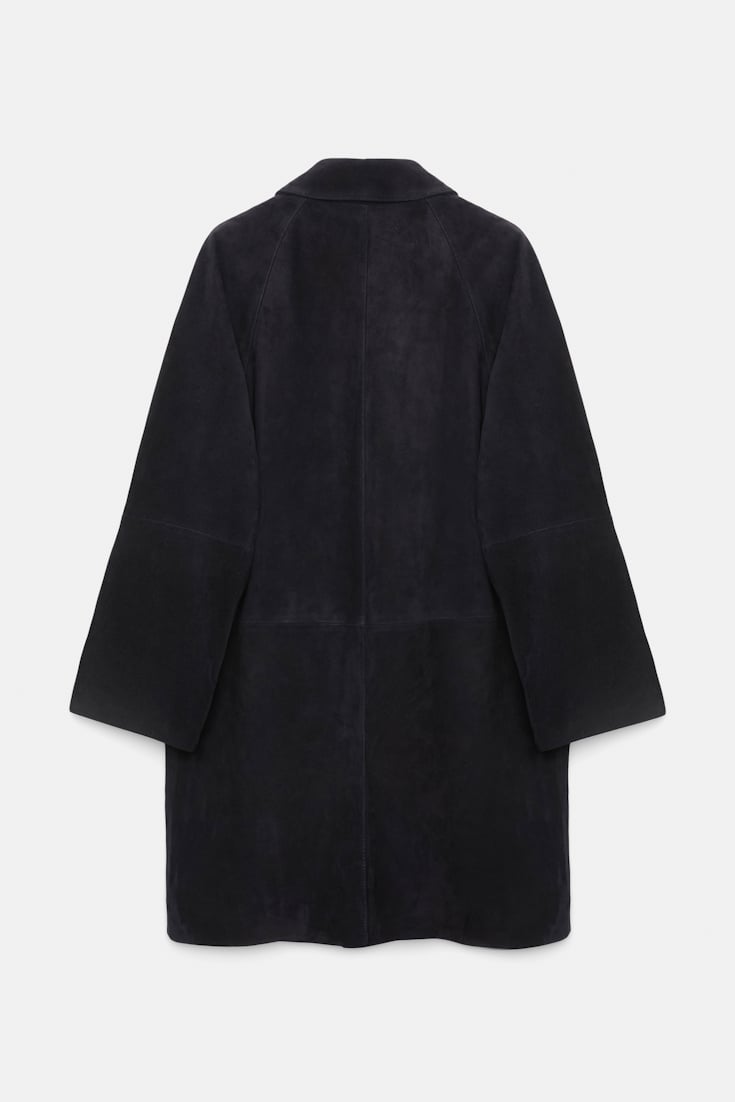 Dorothee Schumacher Suede coat dark navy