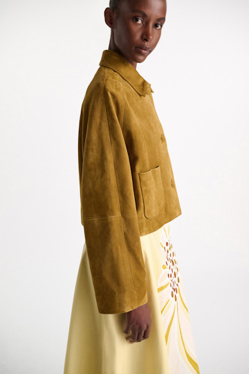 Dorothee Schumacher Suede jacket greenish brown