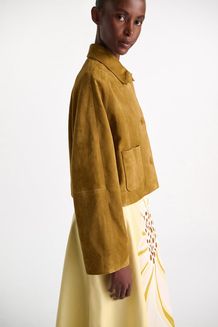 Dorothee Schumacher Suede jacket greenish brown
