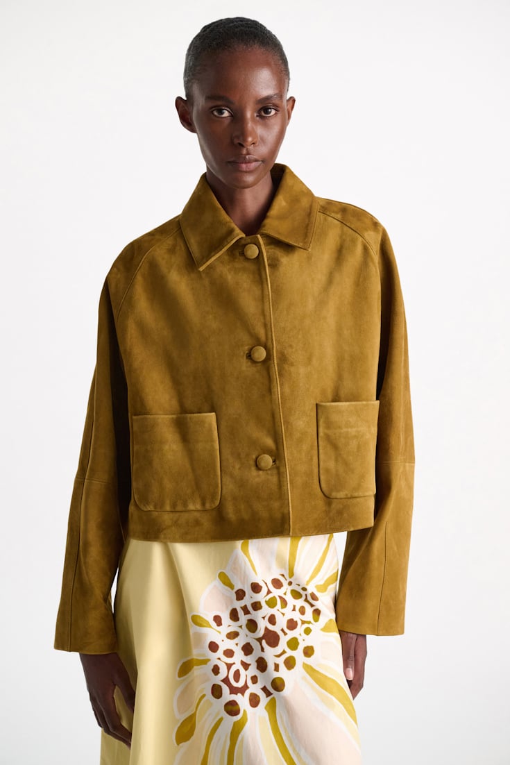 Dorothee Schumacher Suede jacket greenish brown