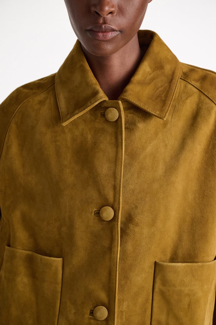 Dorothee Schumacher Suede jacket greenish brown