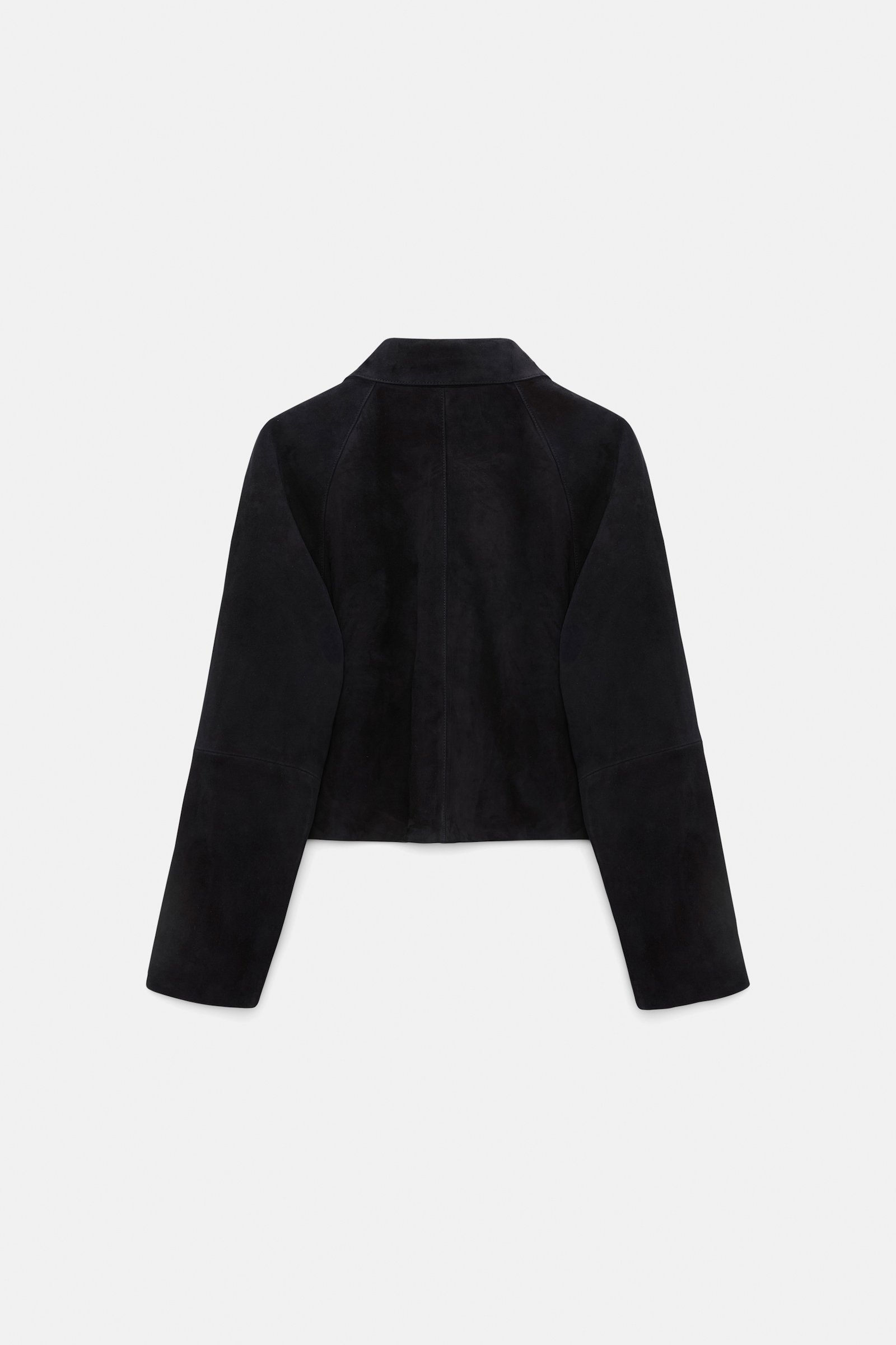 Dorothee Schumacher Lederjacke aus Veloursleder dark navy