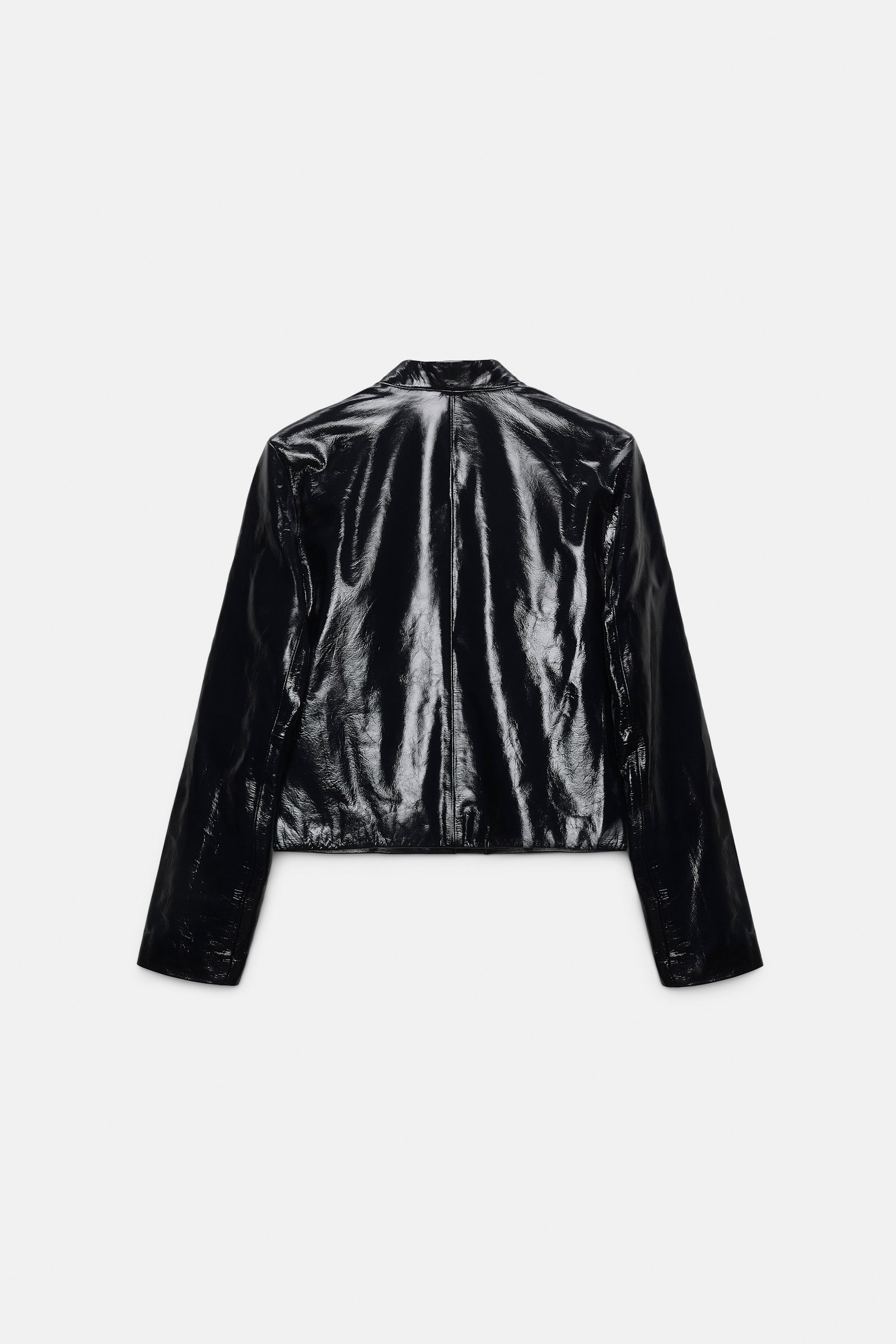 Dorothee Schumacher Jacke aus Lackleder dark navy