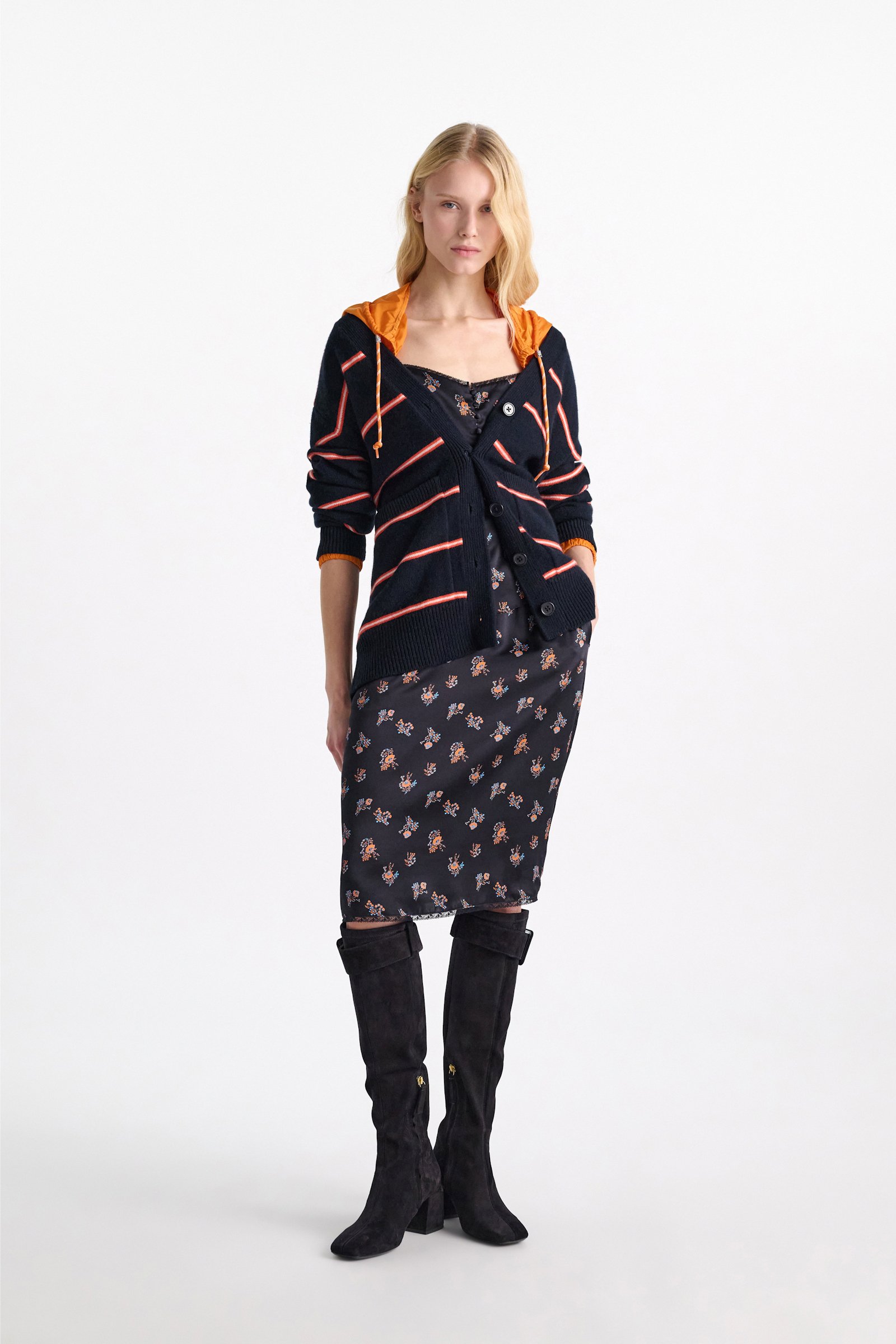 Dorothee Schumacher Hooded shrug orange