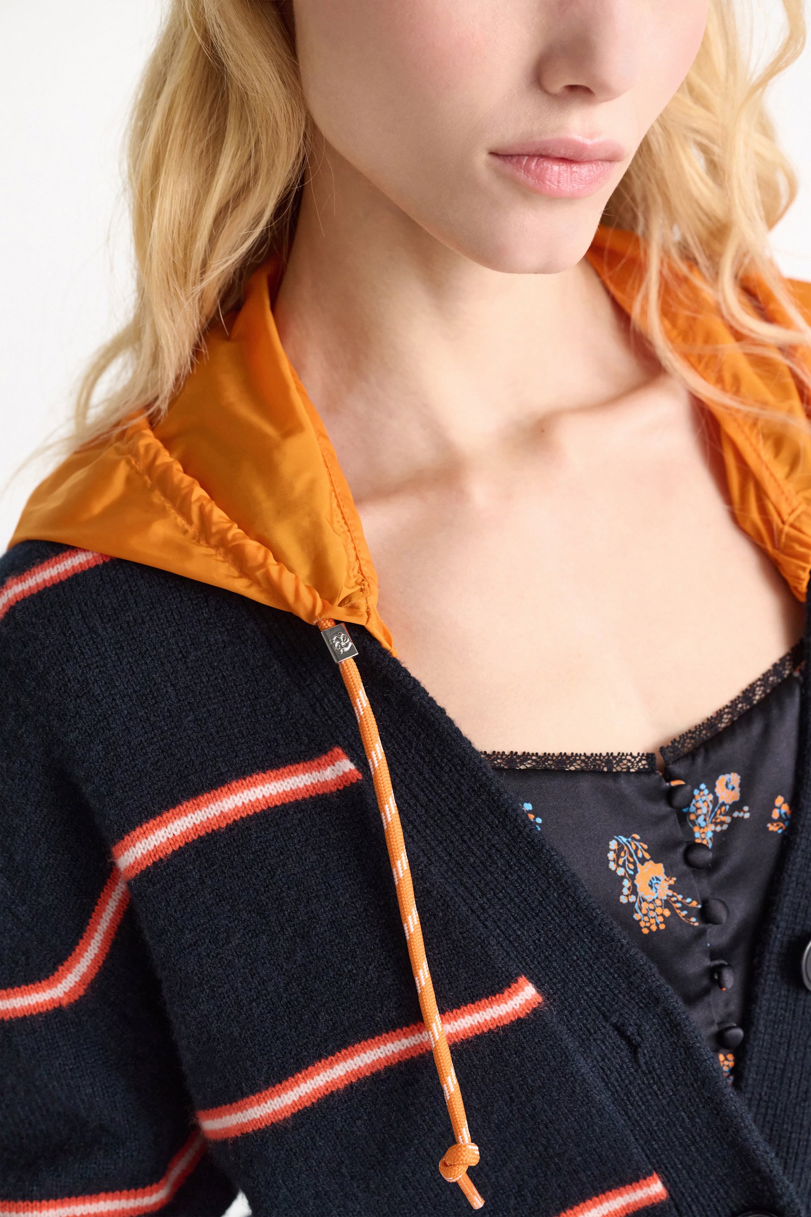 Dorothee Schumacher Hooded shrug orange