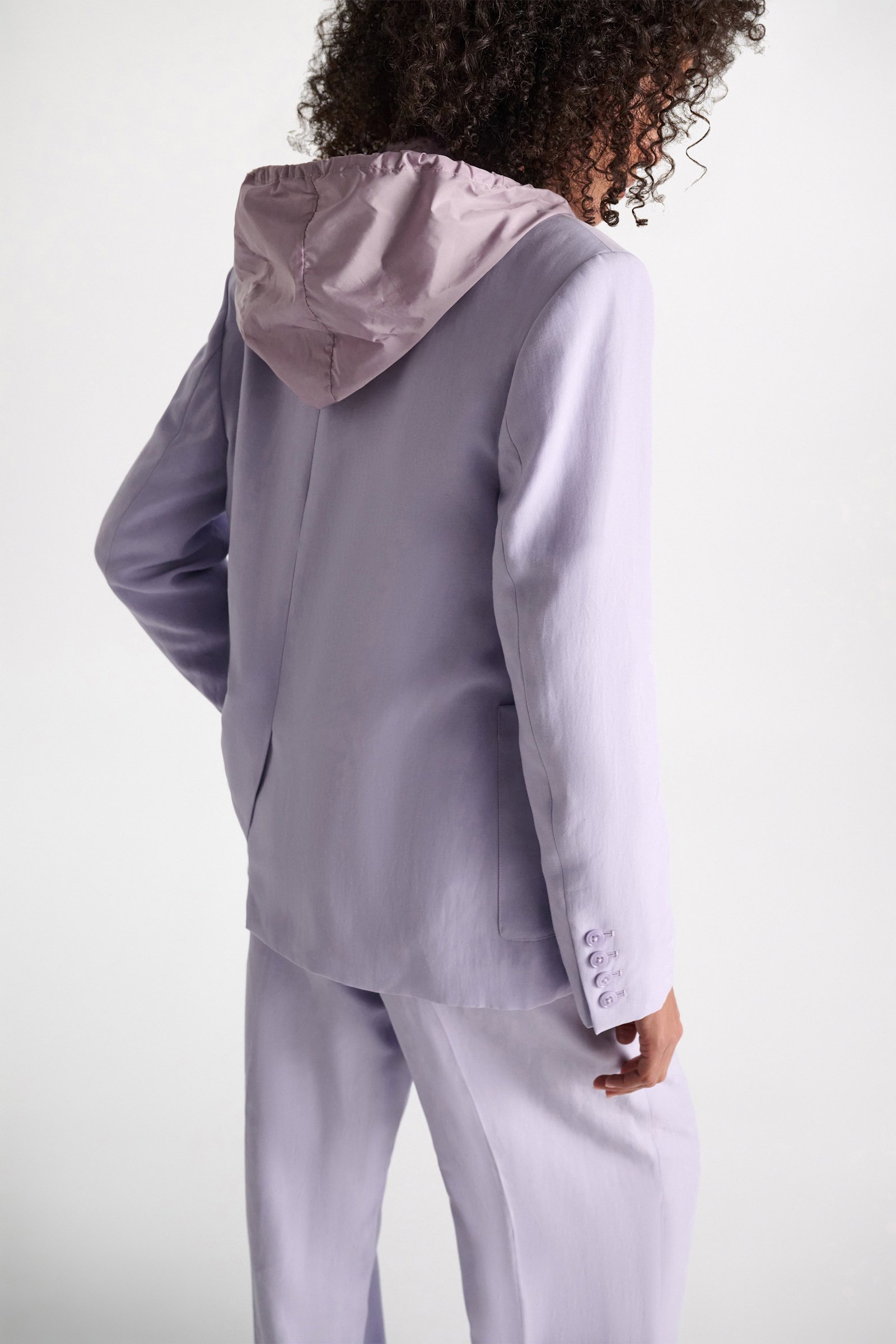 Dorothee Schumacher Hooded shrug crocus