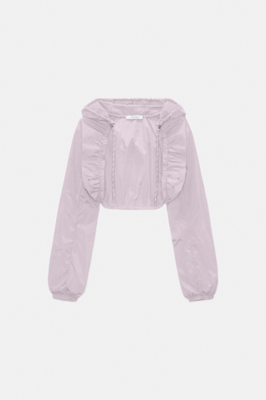 Dorothee Schumacher Hooded shrug crocus