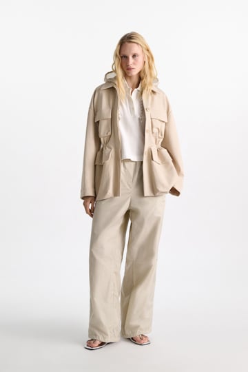 Dorothee Schumacher Hooded shrug light sand