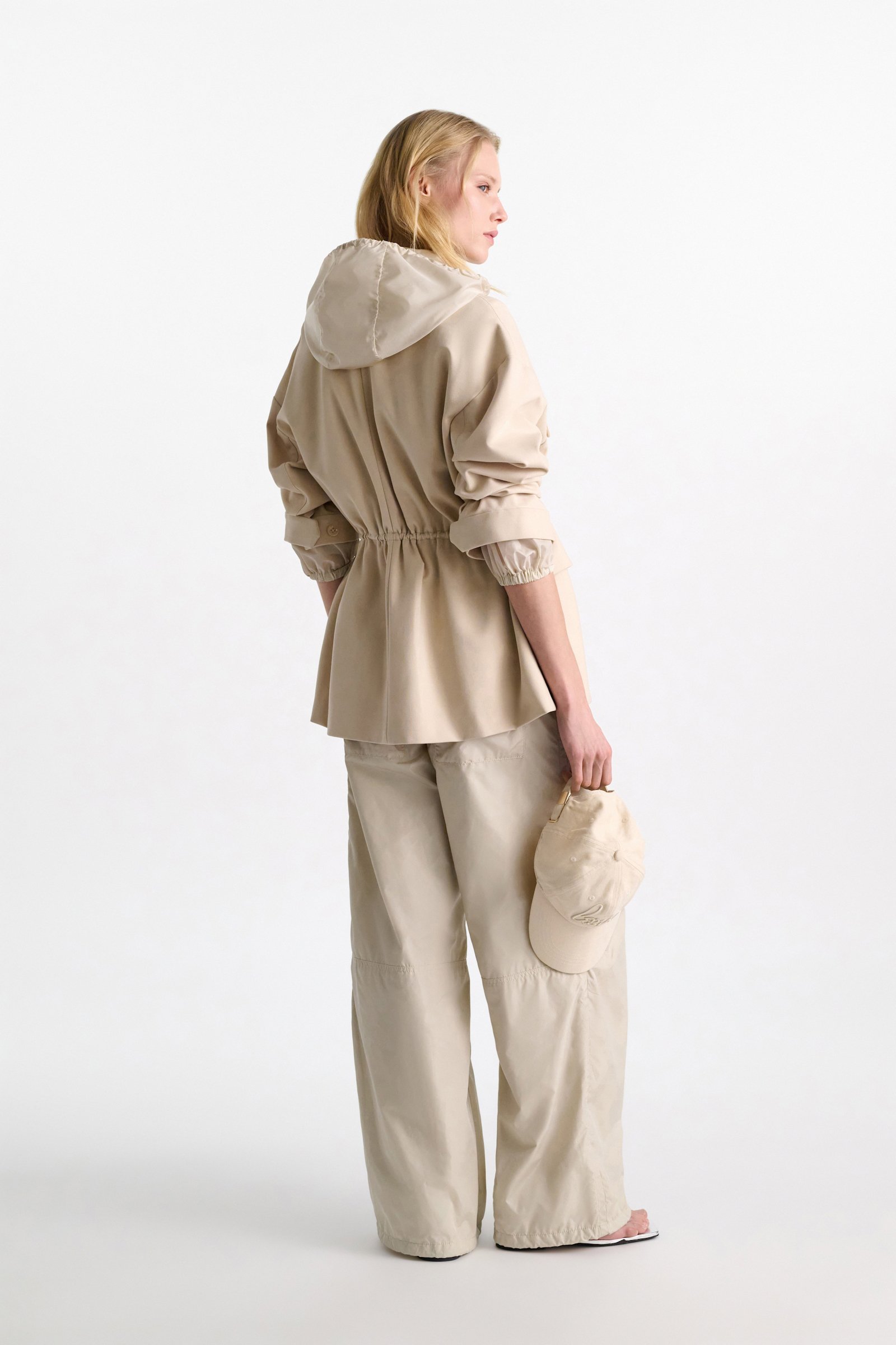 Dorothee Schumacher Hooded shrug light sand