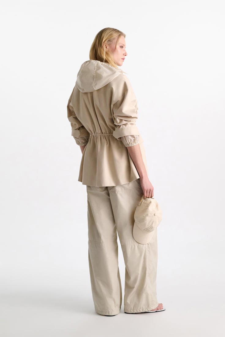 Dorothee Schumacher Hooded shrug light sand