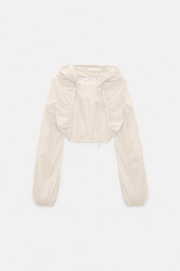 Dorothee Schumacher Hooded shrug light sand