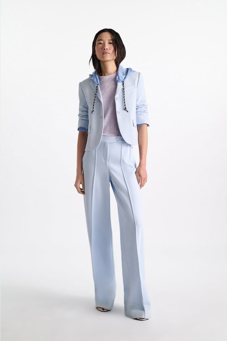 Dorothee Schumacher Hooded shrug icy sky