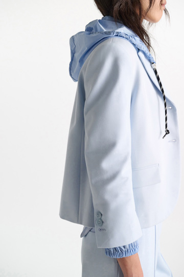 Dorothee Schumacher Hooded shrug icy sky