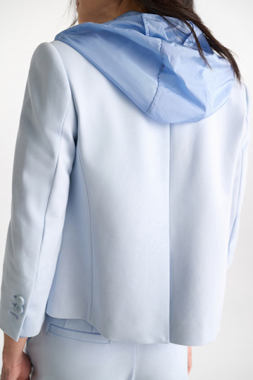 Dorothee Schumacher Hooded shrug icy sky