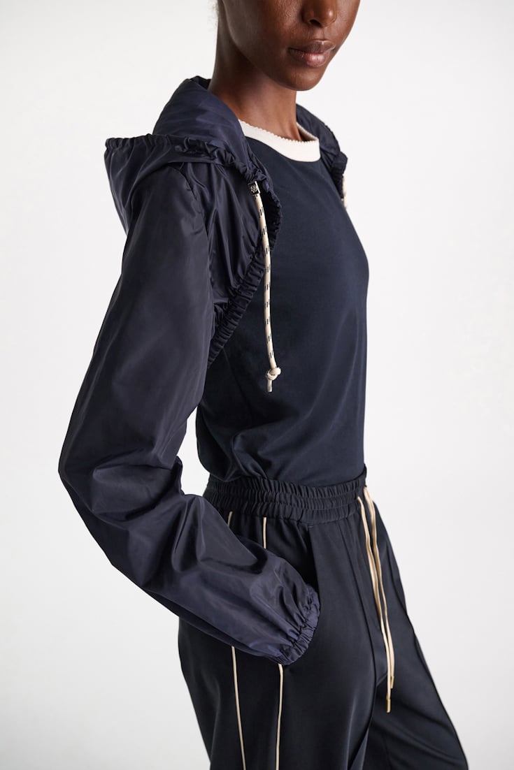 Dorothee Schumacher Hooded shrug dark navy