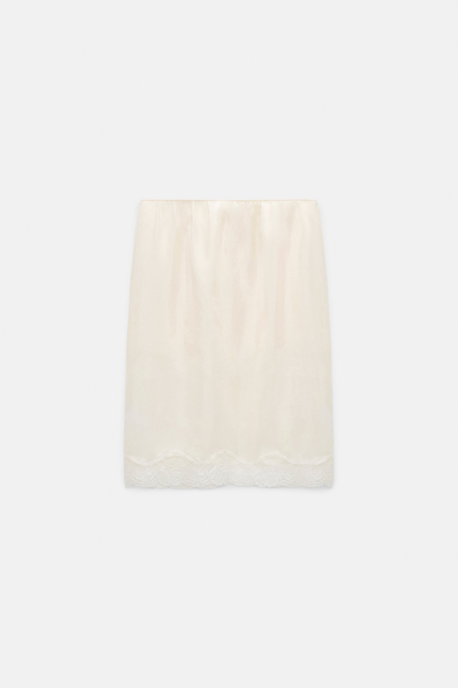 Dorothee Schumacher Double layer silk Habotai lingerie-style skirt camellia white