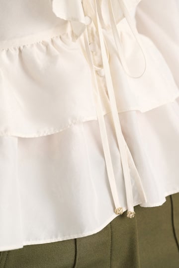 Dorothee Schumacher Bluse aus Seiden-Habotai camellia white