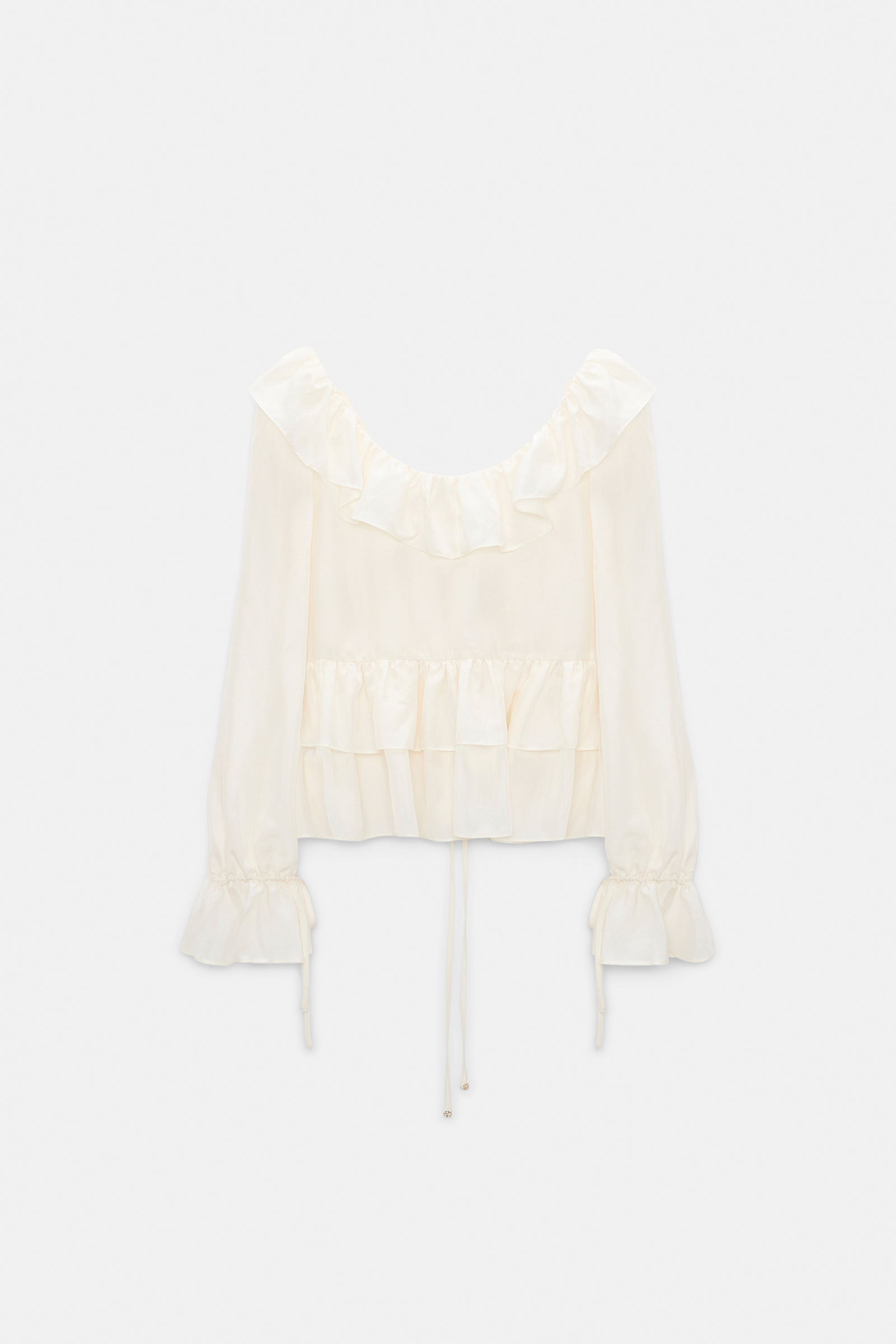 Dorothee Schumacher Tunic-style blouse in Habotai silk camellia white