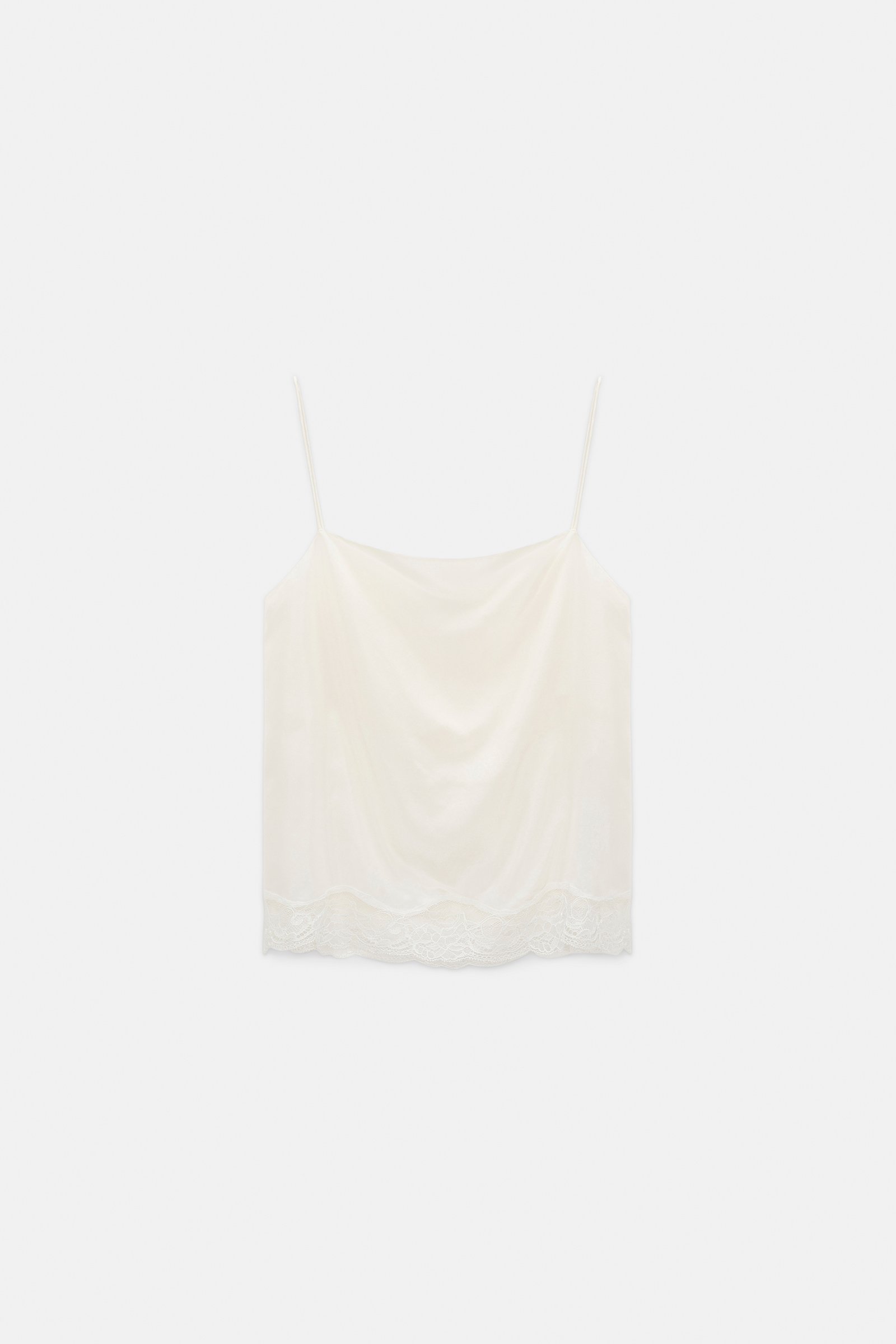 Dorothee Schumacher Double layer lingerie-style camisole in Habotai silk camellia white