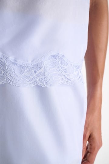 Dorothee Schumacher Double layer lingerie-style camisole in Habotai silk icy sky