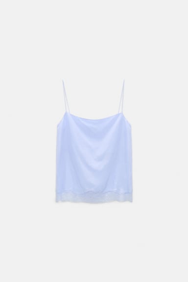 Dorothee Schumacher Gedoppeltes Lingerie-Top aus Seiden-Habotai icy sky