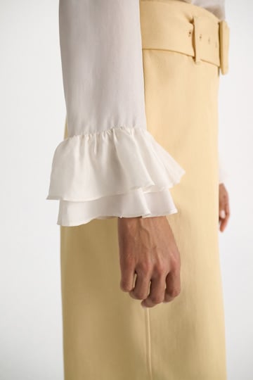 Dorothee Schumacher Hemdbluse aus Seiden-Habotai camellia white