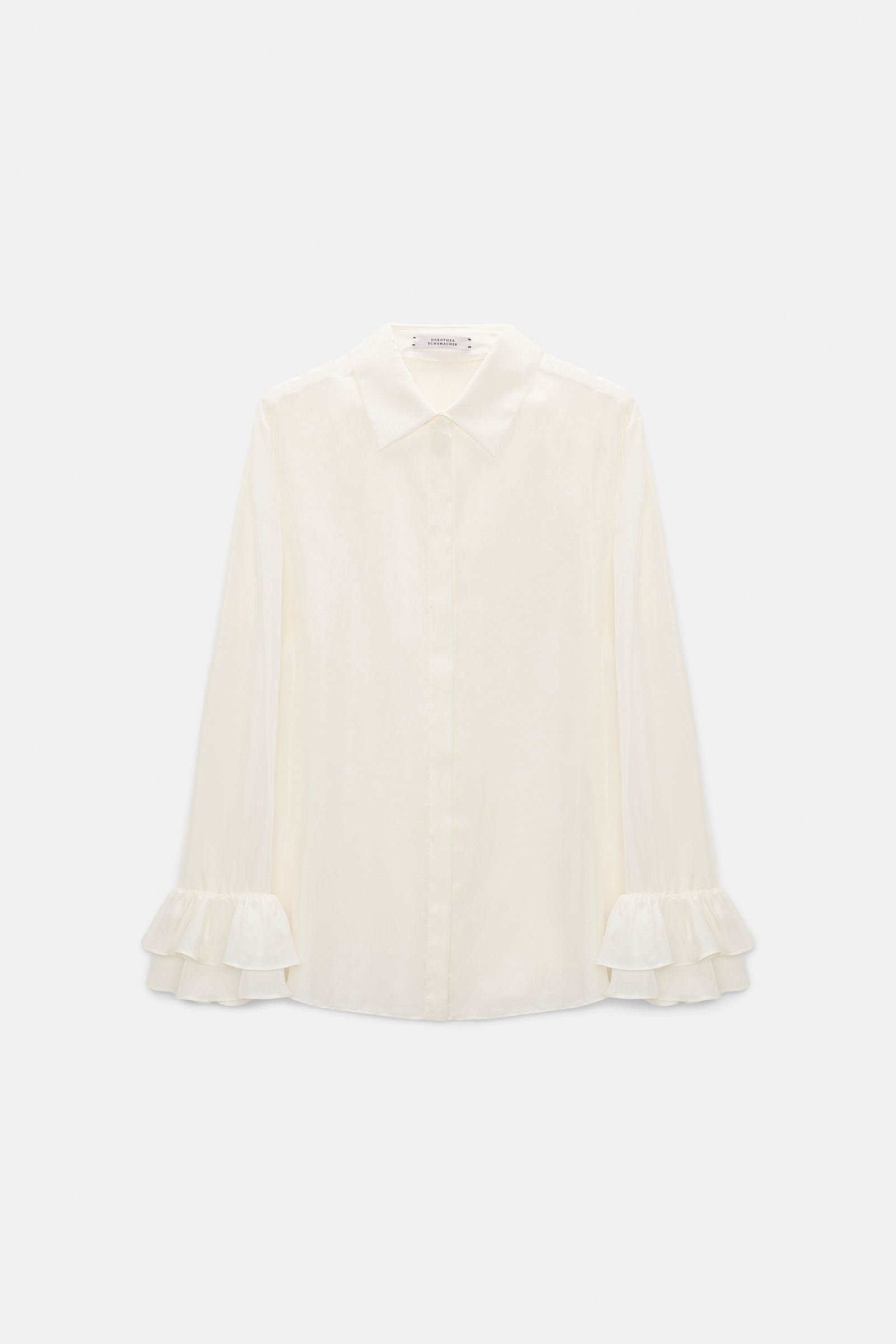Dorothee Schumacher Hemdbluse aus Seiden-Habotai camellia white