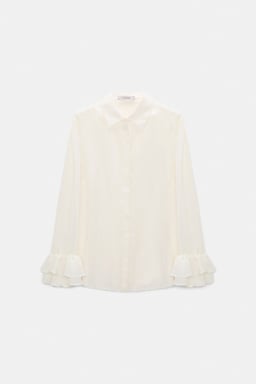 Dorothee Schumacher Habotai silk shirt camellia white