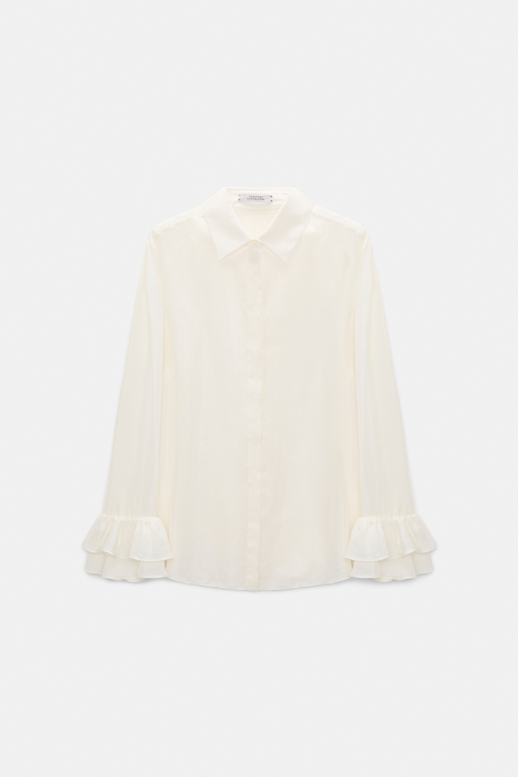 Dorothee Schumacher Hemdbluse aus Seiden-Habotai camellia white